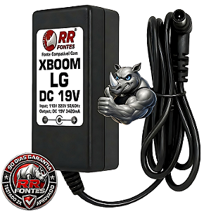 Fonte 19V 3,42A Para Caixa LG XBOOM Go