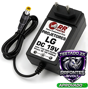 Fonte 19V 3,42A Para Projetor LG