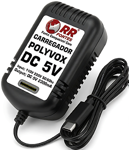 Fonte Carregador DC 5V USB-C Para Polyvox