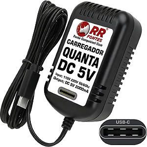 Fonte Carregador DC 5V USB-C Para Caixa Quanta
