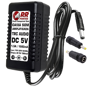 Fonte Carregador DC 5V Para Caixa TRC Audio