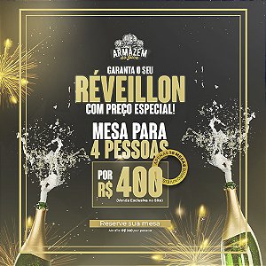 Mesa para 4 Pessoas no Réveillon