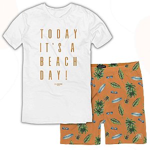 CONJUNTO SHORT NYLON E CAMISETA - KING & JOE