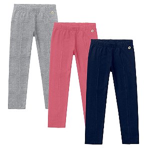 LEGGING BÁSICA INFANTIL FEMININA - MILON