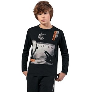 CAMISETA INFANTOJUVENIL MASCULINA MANGA LONGA - LEMON