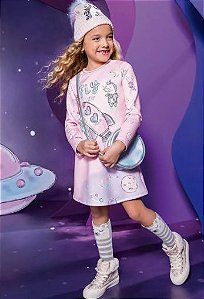VESTIDO INFANTIL FLY SPACE - KUKIÊ