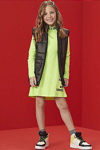 VESTIDO PEOPLE EM CANELADO MANGA  LONGA - VIC & VICKY