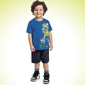 CONJUNTO INFANTIL MASCULINO DINO SKATE - FAKINI