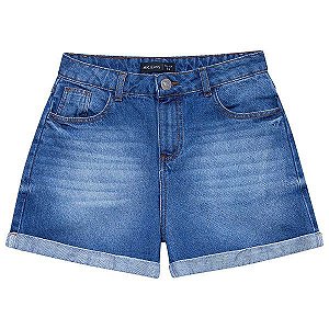 SHORT TEEN JEANS FEMININO - AMORA