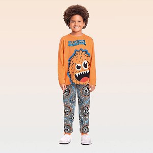 PIJAMA INFANTOJUVENIL MASCULINO CAMISETA E CALÇA - FAKINI