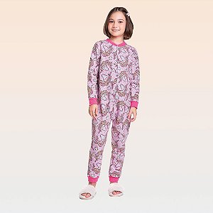 PIJAMA MACACÃO INFANTIL FEMININO - FAKINI