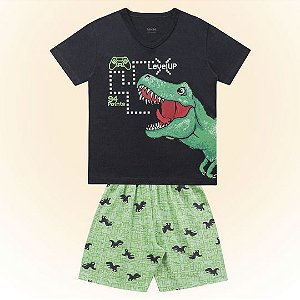 PIJAMA INFANTIL MASCULINO CAMISETA E BERMUDA - FAKINI