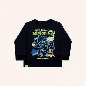 CAMISETA INFANTIL MASCULINA EXPLORING - FAKINI