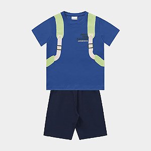 CONJUNTO INFANTIL CAMISETA E BERMUDA - FAKINI