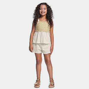 CONJUNTO INFANTOJUVENIL BATA E SHORT - FAKINI