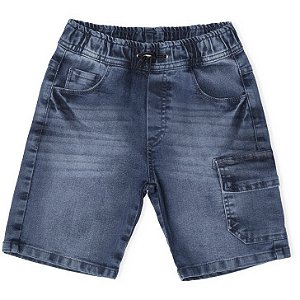 BERMUDA JEANS INFANTIL MASCULINA - MANIA KIDS