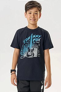 CAMISETA INFANTOJUVENIL EM MEIA MALHA - JOHNNY FOX