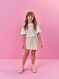 CONJUNTO INFANTIL BLUSA E SHORT SAIA - CINTI