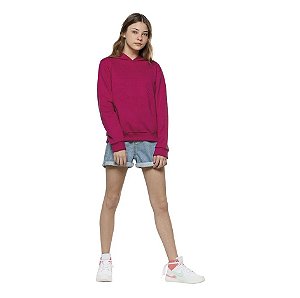 BLUSA FEMININA MOLETOM MANGA LONGA - AMORA