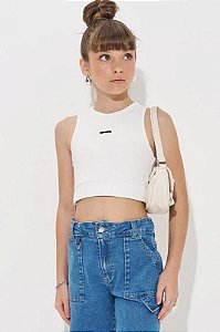 TOP CROPPED NADADOR TEEN EM RIBANA FANCY - VIC & VICKY