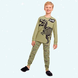 PIJAMA INFANTOJUVENIL MASCULINO CAMISETA E CALÇA - FAKINI