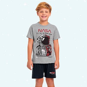 PIJAMA INFANTIL MASCULINO CAMISETA E BERMUDA - FAKINI