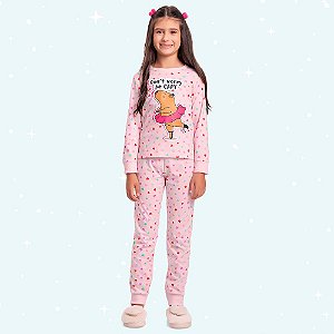 PIJAMA INFANTIL FEMININO BLUSA E CALÇA - FAKINI