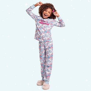 PIJAMA INFANTIL FEMININO BLUSA E CALÇA - FAKINI