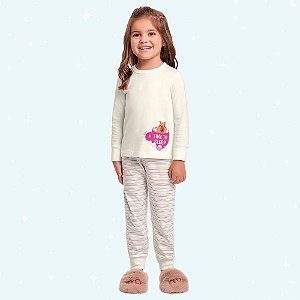 PIJAMA INFANTIL FEMININO BLUSA E CALÇA - FAKINI