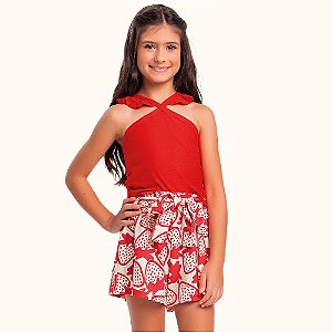 CONJUNTO INFANTOJUVENIL REGATA E SHORT EM MALHA - FAKINI