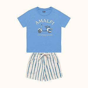 CONJUNTO INFANTIL CAMISETA E BERMUDA - FAKINI