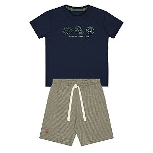 CONJUNTO INFANTIL CAMISETA E BERMUDA - KAMYLUS