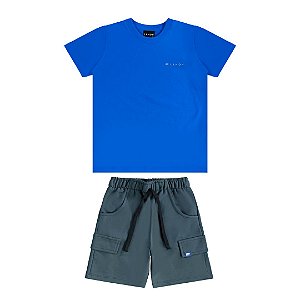 CONJUNTO INFANTIL CAMISETA E BERMUDA - LAMON