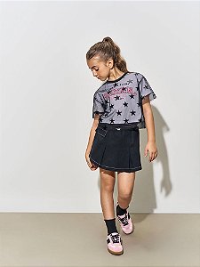 CONJUNTO INFANTOJUVENIL BLUSA E SHORT SAIA - BELI.ME