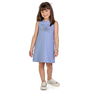 VESTIDO INFANTOJUVENIL COTTON JEANS - KAMYLUS