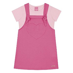 JARDINEIRA INFANTIL FEMININA CANELADA - KAMYLUS