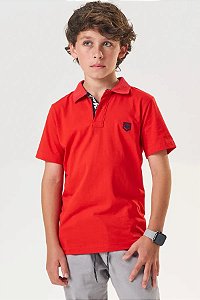 CAMISA PÓLO INFANTOJUVENIL EM MEIA MALHA - JOHNNY FOX