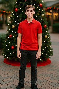 CALÇA CASUAL INFANTOJUVENIL CETIMFLEX SLIM - KING & JOE