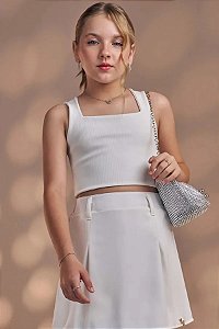 BLUSA CROPPED TEEN EM RIBANA FANCY - VIC & VICKY