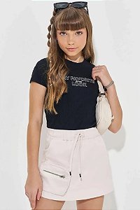 CONJUNTO TEEN BLUSA E SHORT SAIA - VIC & VICKY