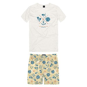 CONJUNTO TEEN MASCULINO SHORT E CAMISETA - KING & JOE