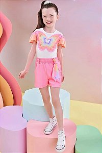 CONJUNTO INFANTOJUVENIL BLUSA E SHORT - INFANTI