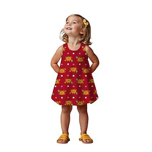 VESTIDO INFANTIL CARANGUEJO - KYLY