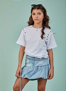 SAIA JEANS TEEN MODELAGEM BUBBLE JEANS - PINK X