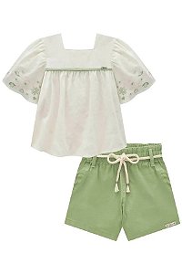 CONJUNTO INFANTIL BATA E SHORT - INFANTI