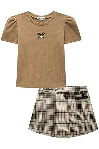 CONJUNTO INFANTIL BLUSA E SHORT SAIA - INFANTI
