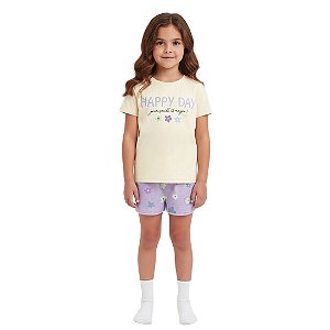PIJAMA INFANTOJUVENIL BLUSA E SHORT - MALWEE