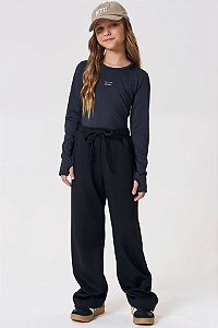 CALÇA WIDE LEG TEEN EM MALHA TECNO NEW - VIC & VICKY