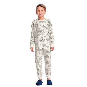 PIJAMA INFANTOJUVENIL MASCULINO CAMISETA E CALÇA - FAKINI