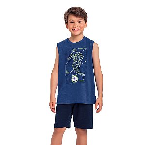 CONJUNTO INFANTOJUVENIL MASCULINO REGATA E BERMUDA - FAKINI